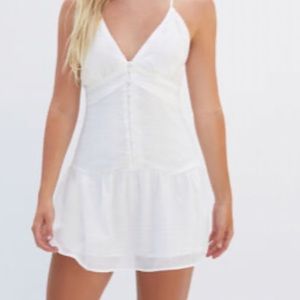 Pacsun Dropped Waist Button Mini Dress (WORN ONCE)